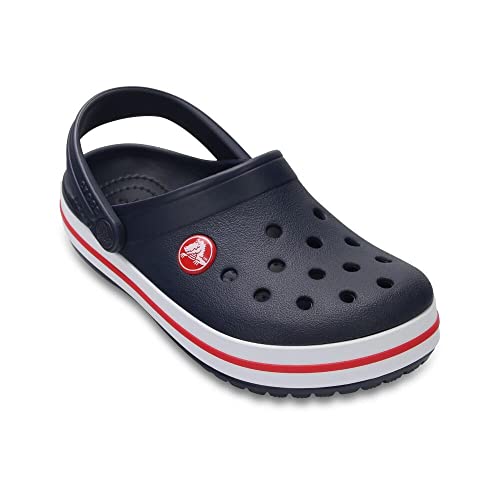 Crocs Sandália Crocband Clog, Kids Unissex, Navy/Red, 27, Modelo: X207005-485