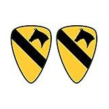 Two Pack 1st Cavalry Division Sticker FA Graphix Decal Self Adhesive Vinyl first team first cav fort hood