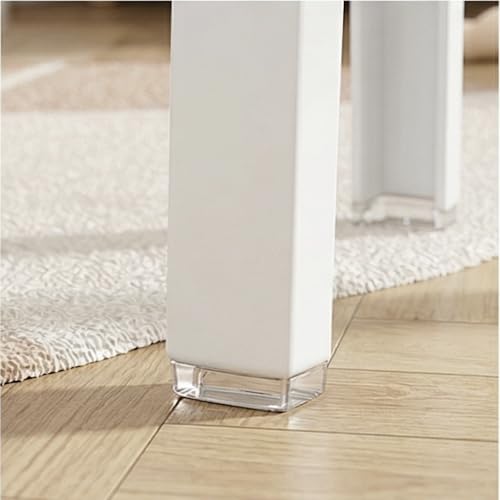 Image of The Artment White Tivo Set of 1 Plastic Stool Modern Stackable Multipurpose Stool with Anti-Slip Base | Lightweight Waterproof PP Stool for Bathroom, Kitchen, Balcony & Living Room, Home & Office