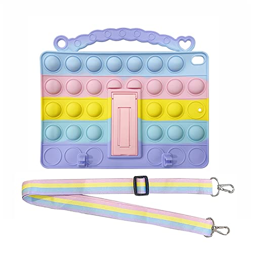 XZC Push Pop Fidget Toys Custodia per iPad Air 2019/Pro 10,5 pollici bambini elegante Tablet Cover con supporto matita cinghia da polso tracolla cavalletto (iPad air 3/pro 10,5 pollici)