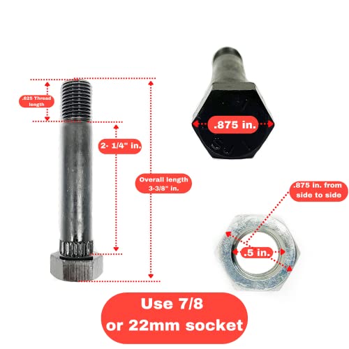 Southwest Wheel Tandem Trailer Axle Shackle Kit For Double Eye Springs (3.5K -5.2K Axles) #TOP3
