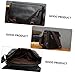 Didiseaon Men’s Outdoor Briefcase and Envelope Bag, Black Pu Leather Business Shoulder Bag Large Capacity, Fashion Portfolio for Office and Travel Use
