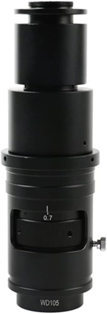 Microscopes Equipment 100X 130X 180X 200X 300X 500X Adjustable Continuous Zoom C Mount Optical Lens for Industry Video Microscope Camera(320X)