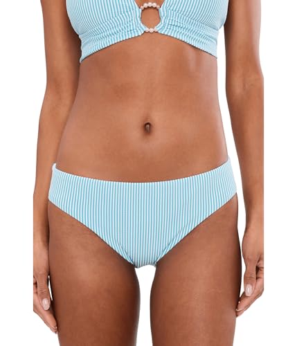 Lilly Pulitzer, Womens, Betie Bikini Bottom, Capri Blue Seersucker Stripe, 14