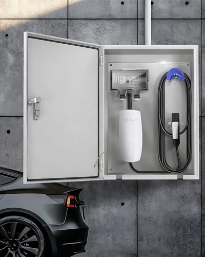 Elitix Pedestal exposição manequim protetor de cobertura para carregador de carro elétrico EV, carregador de parede Tesla, caixa de carregamento EV para exteriores, suporte de pedestal, Style-A, H-70