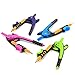 Emraw Bright Colored (Purple, Green, Blue & Pink) Scale-Arm Compass with #2 Wood Pencil Used for Math and Geometry - Great for School, Home & Office - (4-Pack)