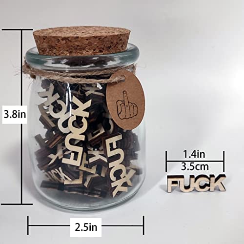 U\C Fuck to Give,Jar of Fuck Gift Jar (8oz),Give a Fuck in a Bottle Gag Gift Birthday,Christmas,Holiday,Funny Gift,Gift to Friend,Anniversaries Gift for Valentines Day Encouragement Gift