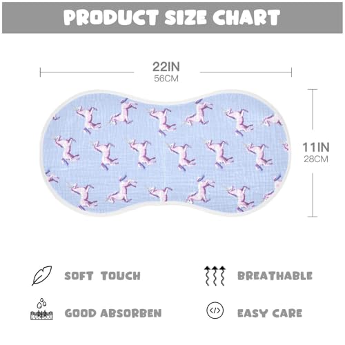 vvfelixl Baby Burp Cloths Pixel Unicorn Baby Newborn Cotton Burping Cloths Set Babys Washcloths 4 Pack2