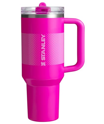 Image of Stanley Quencher ProTour Flip Straw Tumbler with Leakproof Lid 40 oz | Built-In Straw and Handle | Cup Holder Compatible for Travel | Insulated Stainless Steel Cup | BPA-Free | Vivid Violet Fade