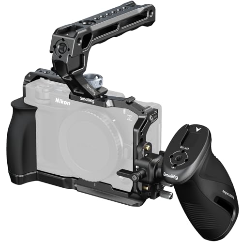 SMALLRIG Kit Cage pour Nikon ZR, Cage complète avec Rail NATO Rotatif, poignée latérale, poignée supérieure pour Arri et Serre-câble HDMI, Griffe intégrée et Plateau Rapide pour Arca - 5468