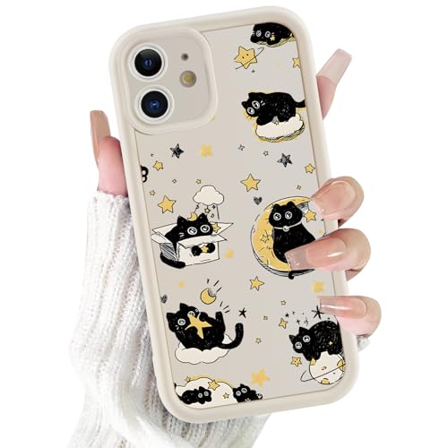 Coque iPhone 11 silicone antichoc motif chat mignon dessin animé fille