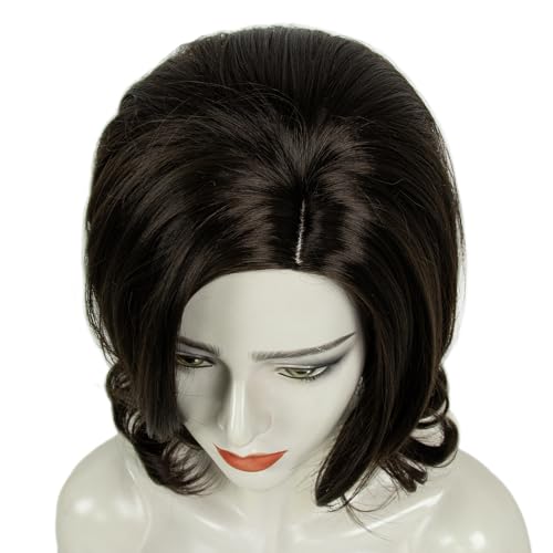 Image of H&Bwig 60s Retro Beehive Wigs for Women 70s Classic Style Cosplay Wig (Natural Brown)