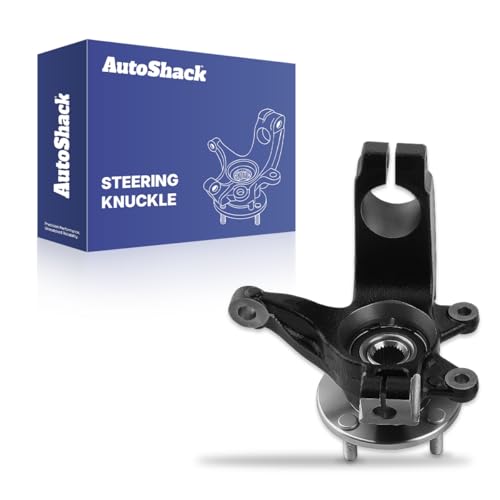 AutoShack Front Right Steering Knuckle for 2006-2011 Ford Focus 2.0L 2.3L FWD | Passenger Side | 4-Lug | Wheel Bearing Hub Assembly Replacement KN798408