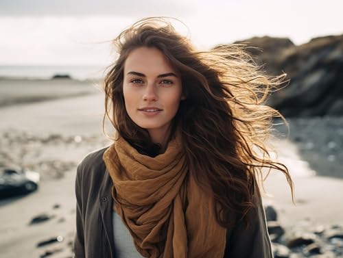 WEALD TRIBE Shawl Wraps For Women With Gift Box | Pashmina Scarf For Evening Dress Wedding Bridesmaid | Cotton Large Scarves3