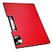 Produktbild Schreibbrett Ordner mit Metall Klemmen Schreibmappe A4 Schreibmappe Büro Schreibblock für Alle Leute Konferenz Ringbuch Klemmbrett Kunststoff Aktenordner Dokumente Sammler Rot
