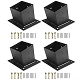 Mur : support en acier avec revêtement noir résistant aux intempéries + offre une connexion murale à une tonnelle extérieure ou une installation de porche solide