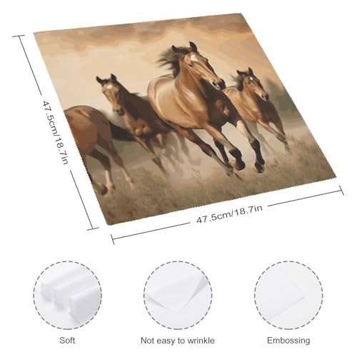 Servilletas de Tela JTKBNVM 4 Pzas Cuadradas 47.5 cm miniatura 2