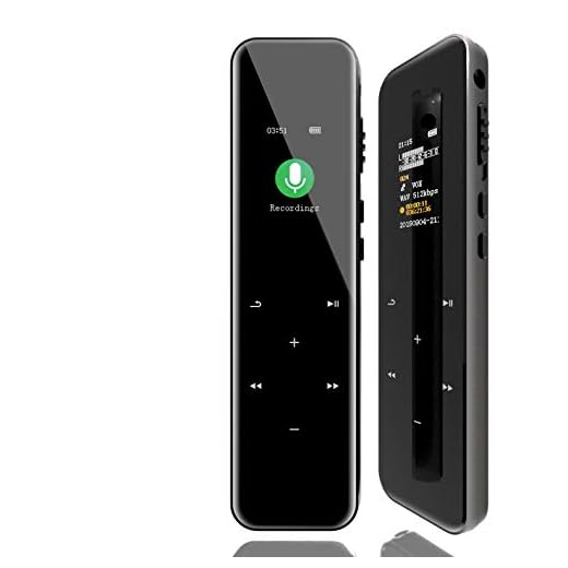 Wohlman. Digital Voice Recorder 16GB 1536kbps Touch Screen High Recording Quality Noise Reduction Easy Operation Auto Activation MP3 Voice Recorder for Lecture Interview Meeting