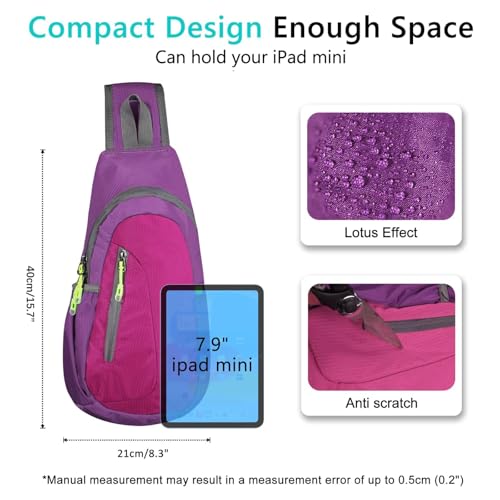 Image of TITECOUGO Small Sling Bag, Lightweight Crossbody Backpack for Men Women Shoulder Bag for Sports and Outdoor