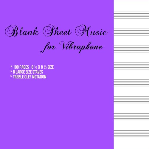 Blank Sheet Music for Vibraphone