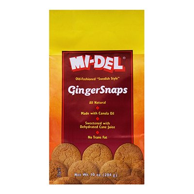 Midel Ginger Snaps 10 Oz (Pack of 12)