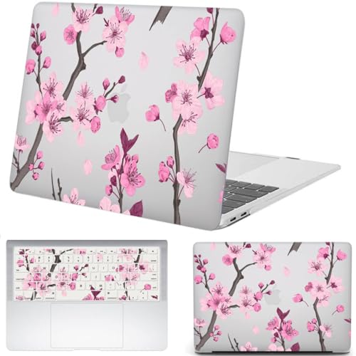 Evita arañazos en MacBook Air 15 M4 con esta funda rígida y cubierta teclado floral