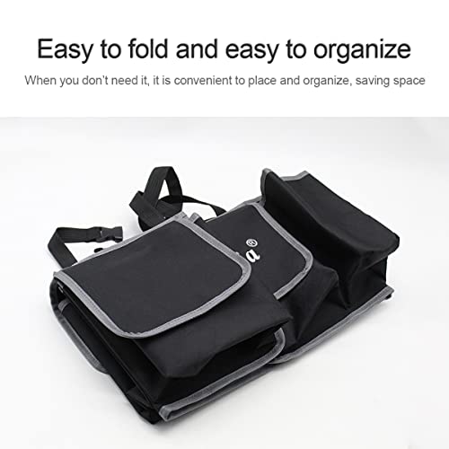 Car Trunk Organizer And Storage, Backseat Hanging Organizer For Suv, Truck, Mpv, Waterproof, Collapsible Cargo Storage Bag With 4 Pockets, Car Interior Accessories For Men And Women (Black) #TOP5