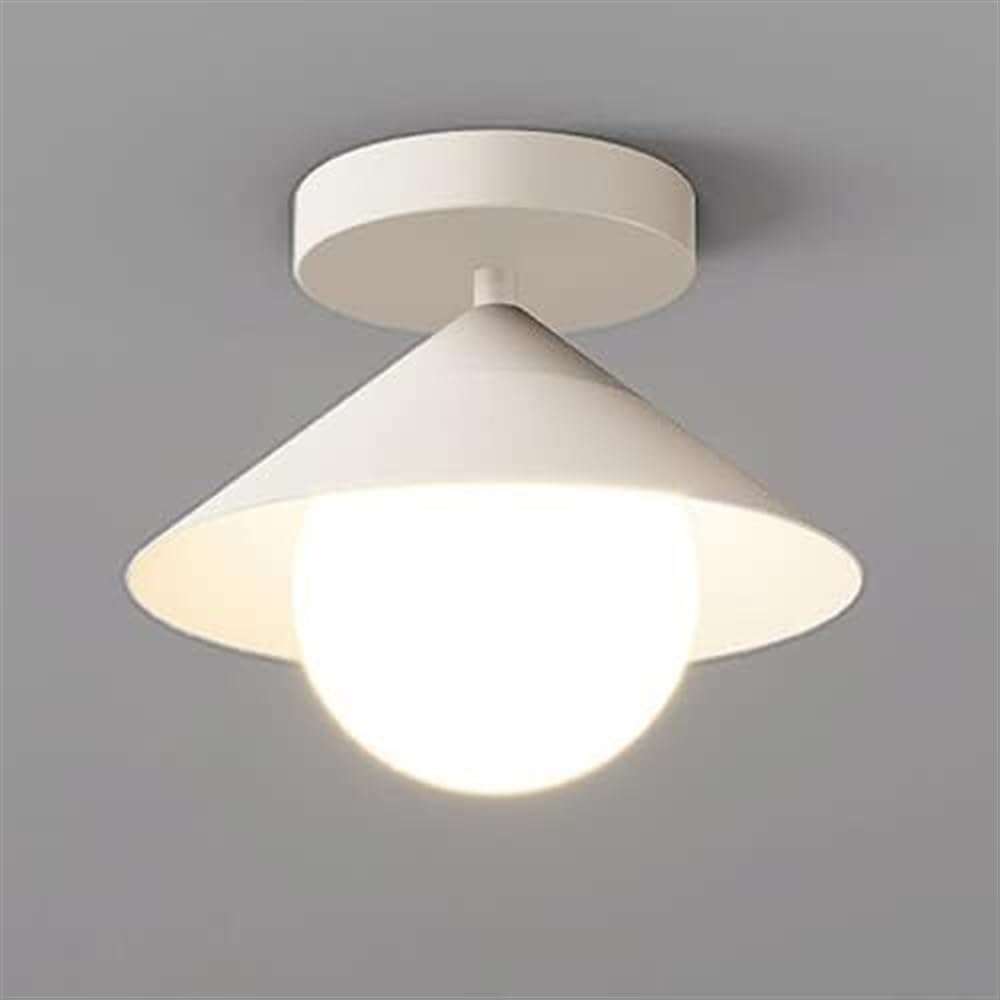 Lustres, Plafonniers D'Intérieur À Led Globe Ceilingp Simple Semi Fmount Ceililight Fixture G9Psalls Pour Cuisine Couloir Chambre/Blanc/A/Blanc/Un