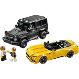 LEGO Speed Champions Mercedes-AMG G 63 i Mercedes-AMG SL 63, samochody wyścigowe, 2 modele do zbudowania z 2 minifigurkami kierowców, zabawka dla dziecka 10+, prezent dla chłopców i dziewczynek, 76924