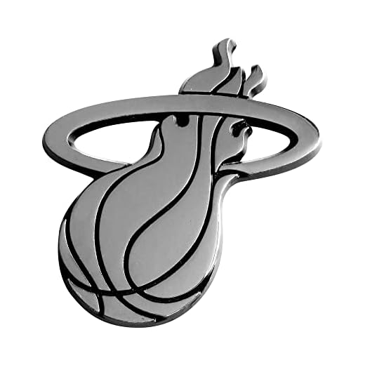 FANMATS NBA Miami Heat Chrome Team Emblem