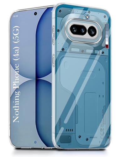 Image of Jkobi Silicone Back Case Cover for Nothing Phone 4A 5G (Clear Shockproof Case with Camera Protection | Soft and Flexible | Transparent)