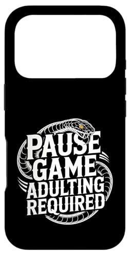 Pause Game Adulting Required �Q�[�}�[�̕��� - �X�}�z�P�[�X iPhone 17 Pro �p