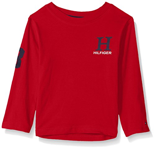 Tommy Hilfiger Big Boys Matt-bex Jersey Long Sleeve Tee, Bullseye red, M (10/12) Tommy Hilfiger Big Boys Matt-bex Jersey Long Sleeve Tee, Bullseye red, M (10/12)