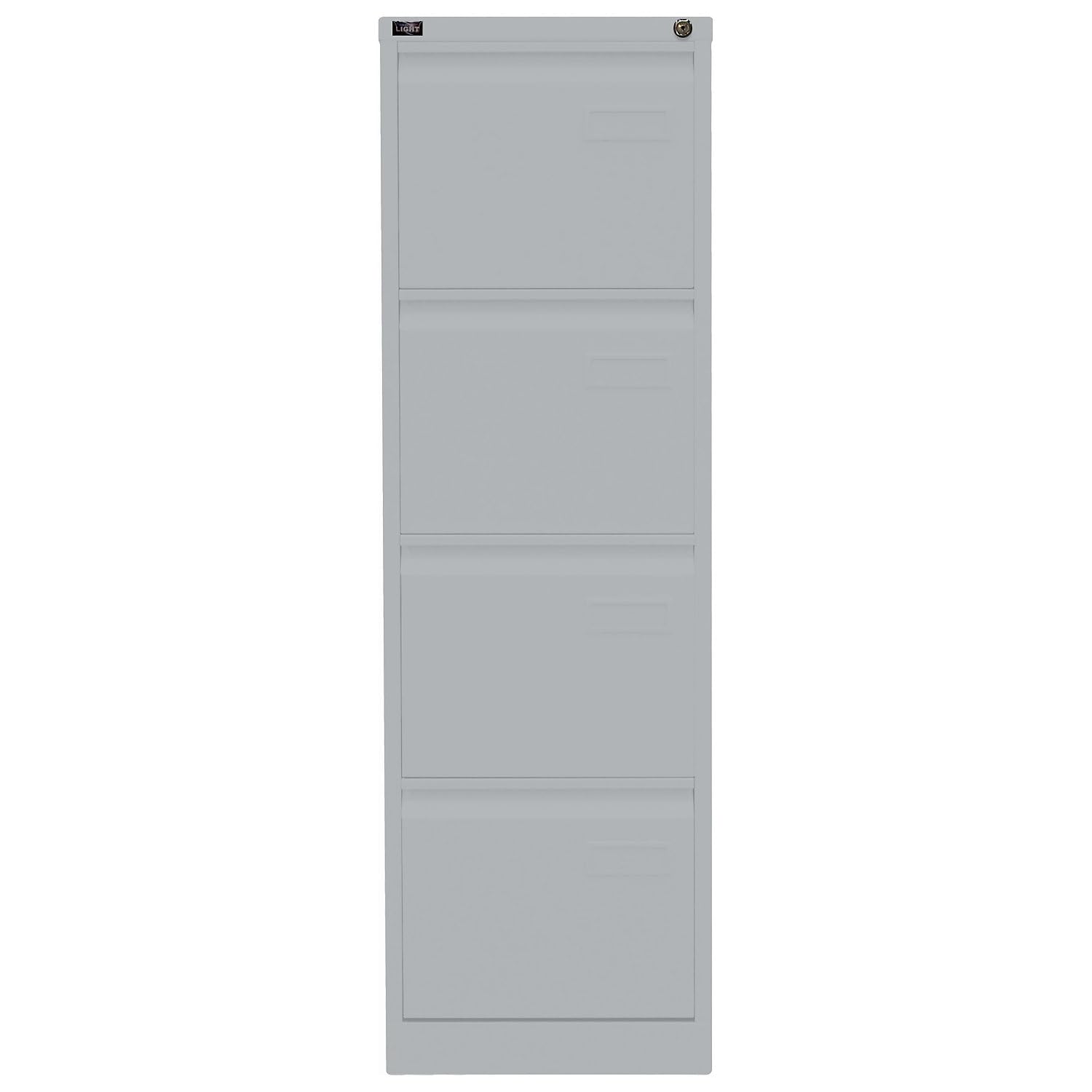 BISLEY Light Hängeregistraturschrank, einbahnig, DIN A4, 4 HR-Schubladen, Metall, 633 Schwarz, 62.2 x 41.3 x 132.1 cm