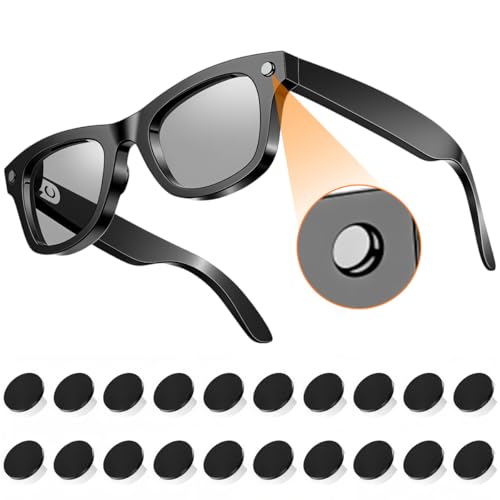 Image of ZORBES 20Pcs LED Light Blocking Stickers Compatible with Ray-Ban Meta /Wayfarer /Oakley /Skyler /Headliner Smart Glasses, Camera Privacy Cover Accessories, Protective Soft Diffuser Indicator Lights