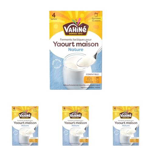 VAHINÉ - Ferments Nature pour Yaourts 4 x 5 g (Lot de 4)