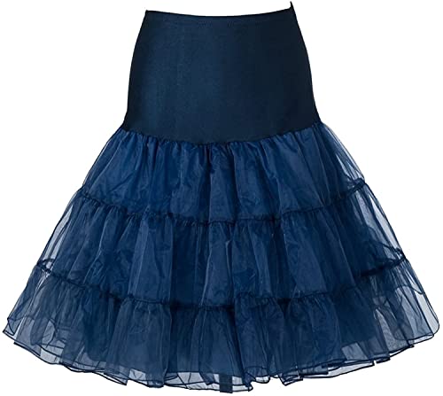 RULTA 50er Jahre Frauen Retro Petticoat Unterrock Vintage A-Linie Crinoline Halb Slips Rockabilly Tutu Rock