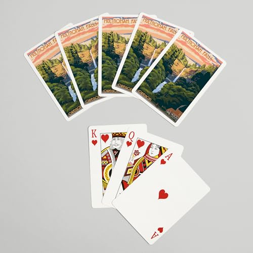 Baraja de Póker con 52 cartas Multnomah Falls Oregon miniatura 7