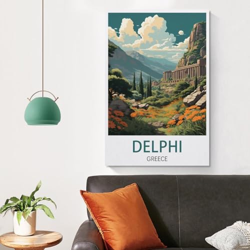 Poster de voyage vintage Delphi de qualité supérieure pour bureau - 4