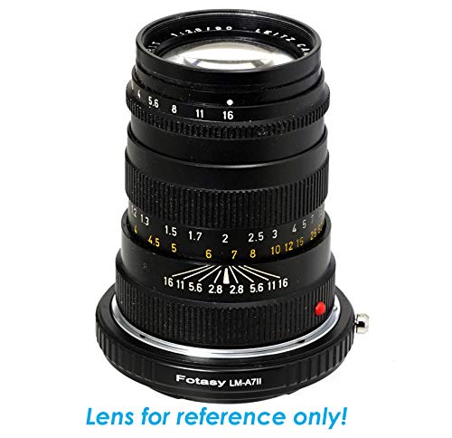 Fotasy Pro Leica M Lens To E Mount Adapter, Leica M E Mount, Fe Leica M Adapter, Compatible With Sony A7 A7R A7S Ii Iii Iv A9 A7C Alpha 1 A6600 A6500 A6400 A6300 A6100 A6000 A5100 A5000 A3500 Zv-E10 #TOP1