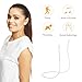 Earplugs Connector Cord,18.9in Silicone Anti Drop Ear Plugs Strap Earplug Lanyard with Clasp Anti-Tug Earplugs for Earbud with Detachable Removable Tips Chain Preventing Earplugs from Falling(White)