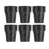 Brrnoo Puntas de Bastón, Puntas de de Almohadillas Base de Caña de 6 Paquetes sin Deslizamiento de Carcelas para Caminar con de de de Palo para Caminar Caña