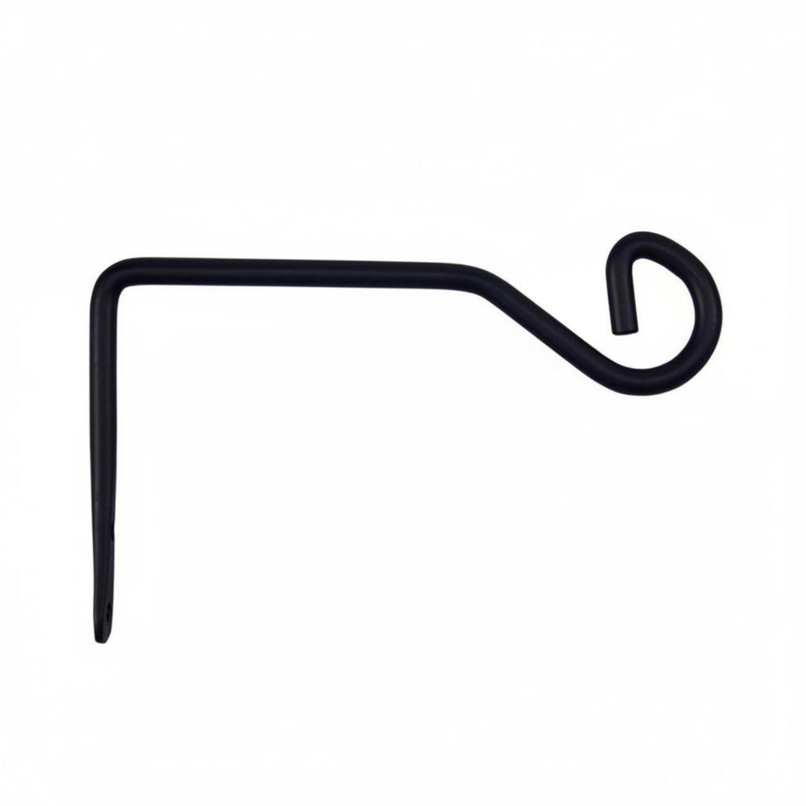 Metal Wall Mounted Plant Hook Outdoor Use Plant Hanger Hook Rust Resistant Garden Hardware for Balcony, Black, 10-17cm-image-17