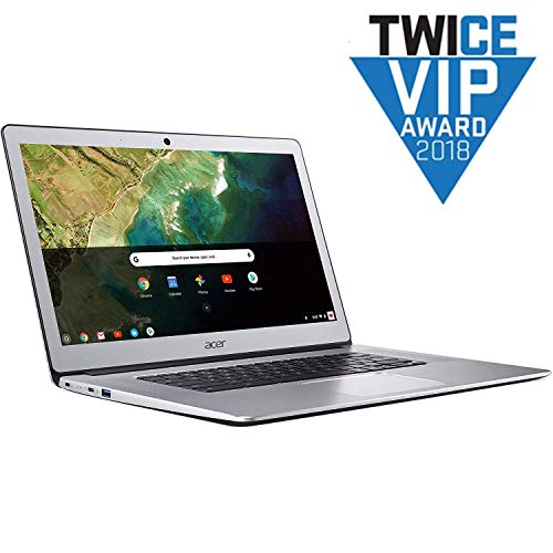 Image of acer Chromebook 15, Intel Celeron N3350, 15.6 inch Full HD Touch, 4GB LPDDR4, 32GB Storage, Google Chrome, Pure Silver, CB515-1HT-C2AE, 15-15.99 Inches