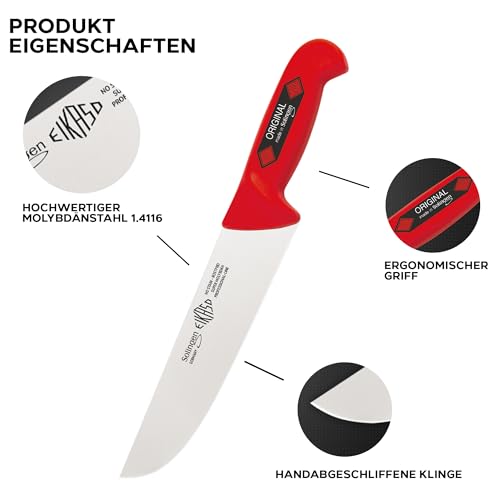 Solingen-Butcher-Knife-Set-Slaughter-Knife-Set-3-Piece-Professional-Knife-Set-Made-of-Molybdenum-Steel-14116-Ice-Hardened-with-Non-Slip-Handle-Red-Made-In-Germany