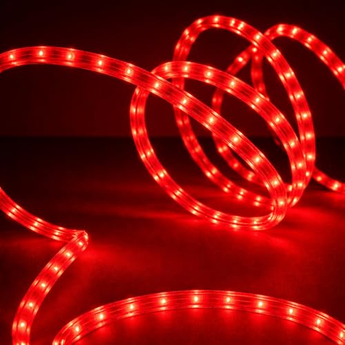 Image of V.E.S.P.A SMD LED Strip Lights Waterproof Lighting for Home Wall Decor & Interior Decoration | Perfect for Diwali Lighting | | Wedding | Events | Strip Lights | (RED, 40 Meter)