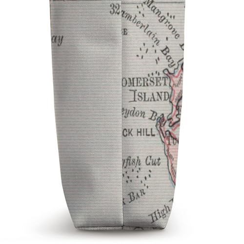 Bolsa tote Bermuda Map and Chart miniatura 3