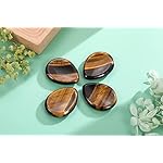 CrystalTears Tiger's Eye Thumb Worry Stone Healing Crystal Pocket Palm Stone Worry Stones for Anxiety Stress Relief - Image 2