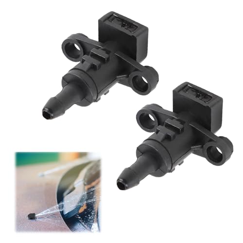 Image of 2Pcs 986303X000 Washer Jets Windscreen Spray Nozzle Front Wiper Windshield Washer Car Replacement Accessories Compatible with Kia Rio 2011-2016 & Kia Ceed & Pro Ceed 2nd Generation 2012-2018, Black
