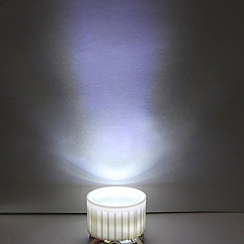 uxcell 10 pcs lente LED 20mm 30 grados con soporte negro miniatura 5